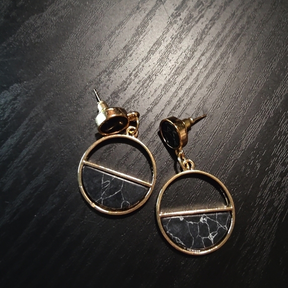Fashion Jewelry Jewelry - Marble statement earrings